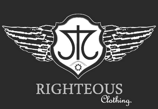 RIGHTEOUS CLOTHING. logo
