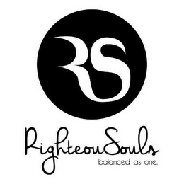 RIGHTEOUSOULS BALANCED AS ONE. RS logo