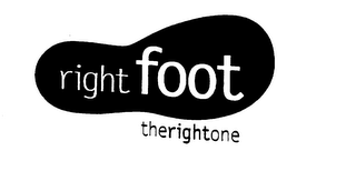 RIGHTFOOT THERIGHTONE logo