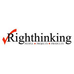 RIGHTHINKING PEOPLE PROJECTS PRODUCTS logo