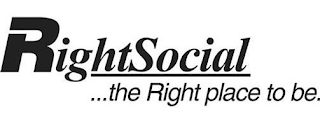 RIGHTSOCIAL ...THE RIGHT PLACE TO BE. logo