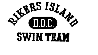 RIKERS ISLAND D.O.C. SWIM TEAM logo