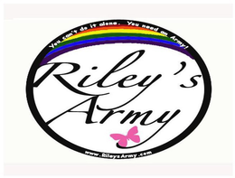 RILEY'S ARMY YOU CAN'T DO IT ALONE YOU NEED AN ARMY WWW.RILEYSARMY.COM logo