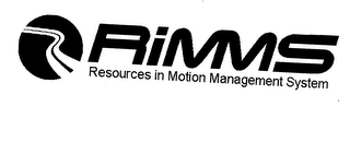 RIMMS RESOURCES IN MOTION MANAGEMENT SYSTEM logo