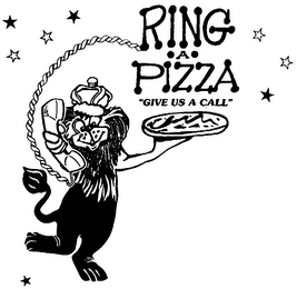 RING A PIZZA "GIVE US A CALL" logo