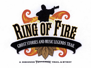 RING OF FIRE GHOST STORIES AND MUSIC LEGENDS TRAIL A DISCOVER TENNESSEE TRAIL & BYWAY logo