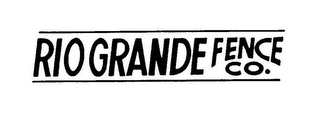 RIO GRANDE FENCE CO. logo