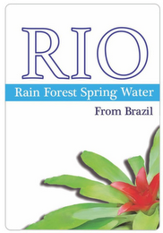 RIO RAIN FOREST SPRING WATER FROM BRAZIL logo