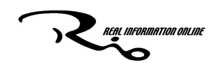 RIO REAL INFORMATION ONLINE logo