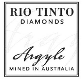 RIO TINTO DIAMONDS ARGYLE MINED IN AUSTRALIA logo