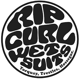 RIP CURL WET SUITS TORQUAY, TRESTLES, HOSSEGOR. logo