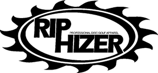 RIP HIZER PROFESSIONAL DISC GOLF APPAREL logo