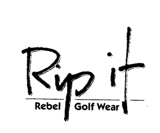 RIP IT REBEL GOLF WEAR logo