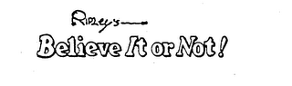 RIPLEY'S BELIEVE IT OR NOT! logo