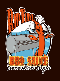 RIPTIDE BBQ SAUCE SAVANNAH STYLE logo