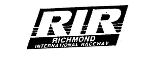 RIR RICHMOND INTERNATIONAL RACEWAY logo