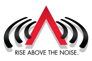 RISE ABOVE THE NOISE. logo