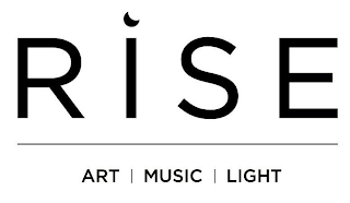 RISE ART | MUSIC | LIGHT logo