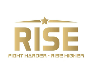 RISE FIGHT HARDER - RISE HIGHER logo
