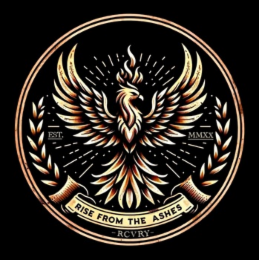 RISE FROM THE ASHES RECOVERY - RCVRY - EST. MMXX logo