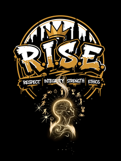 R.I.S.E. RESPECT INTEGRITY STRENGTH ETHICS logo