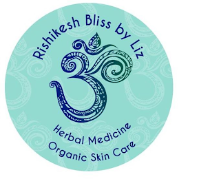RISHIKESH BLISS BY LIZ HERBAL MEDICINE ORGANIC SKIN CARE logo