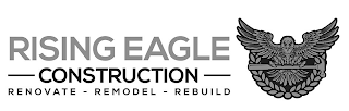 RISING EAGLE CONSTRUCTION RENOVATE - REMODEL - REBUILD logo