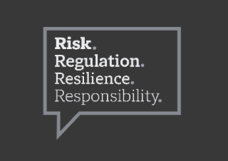 RISK. REGULATION. RESILIENCE. RESPONSIBILITY. logo