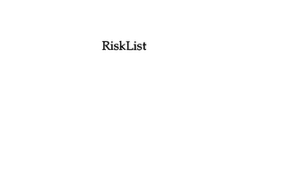 RISKLIST logo