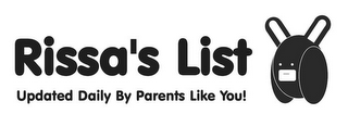 RISSA'S LIST UPDATED DAILY BY PARENTS LIKE YOU! logo