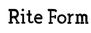 RITE FORM logo