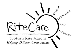 RITECARE SCOTTISH RITE MASONS HELPING CHILDREN COMMUNICATE SPEECH LANGUAGE AND LITERACY logo