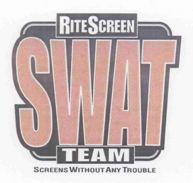 RITESCREEN SWAT TEAM SCREENS WITHOUT ANY TROUBLE logo