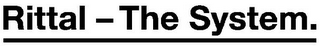 RITTAL - THE SYSTEM. logo