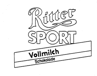 RITTER SPORT VOLLMILCH SCHOKOLADE logo