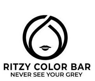 RITZY COLOR BAR NEVER SEE YOUR GREY logo