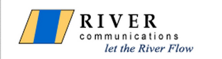 RIVER COMMUNICATIONS LET THE RIVER FLOW logo