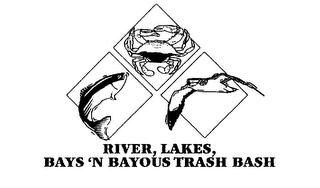 RIVER, LAKES, BAYS 'N BAYOUS TRASH BASH logo