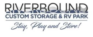RIVERBOUND CUSTOM STORAGE & RV PARK STAY, PLAY AND STORE! logo