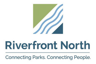 RIVERFRONT NORTH CONNECTING PARKS. CONNECTING PEOPLE. logo