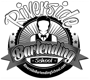 RIVERSIDE BARTENDING SCHOOL RIVERSIDEBARTENDINGSCHOOL.COM logo