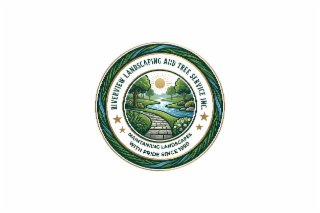 RIVERVIEW LANDSCAPING AND TREE SERVICE INC. MAINTAINING LANDSCAPES WITH PRIDE SINCE 1990 logo