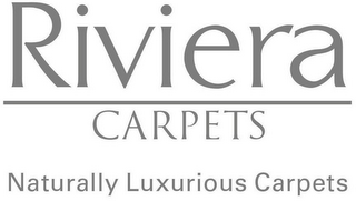 RIVIERA CARPETS NATURALLY LUXURIOUS CARPETS logo