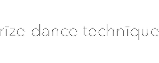 RIZE DANCE TECHNIQUE logo