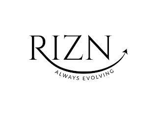 RIZN ALWAYS EVOLVING logo