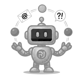 RJ @ ?! logo