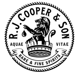 R.J. COOPER & SON AQUAE VITAE RARE & FINE SPIRITS logo