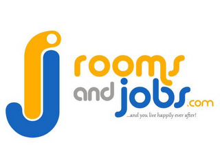 RJ ROOMS AND JOBS.COM AND YOU LIVE HAPPILY EVER AFTER logo