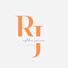 RJ RYTHM JUICE JUICE UP YOUR RYTHM logo