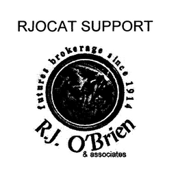 RJOCAT SUPPORT FUTURES BROKERAGE SINCE 1914 R.J. O'BRIEN & ASSOCIATES logo